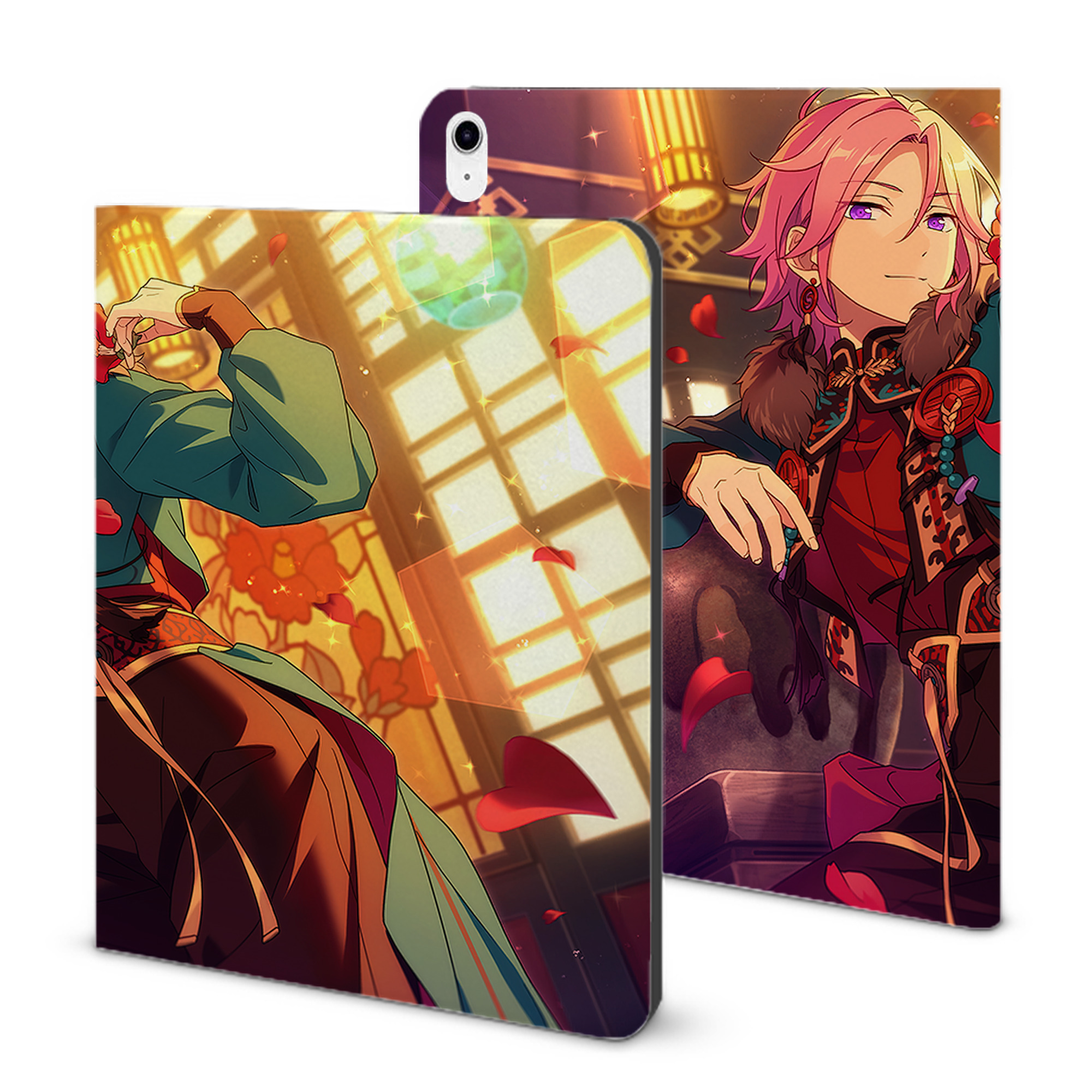（画像用） あんさんぶるスターズ! Ensemble Stars IPad ケース ブック型 PUレザー TPU 耐衝撃 軽量 薄型 ペン収納なし 全面保護 IPad 各モデル対応